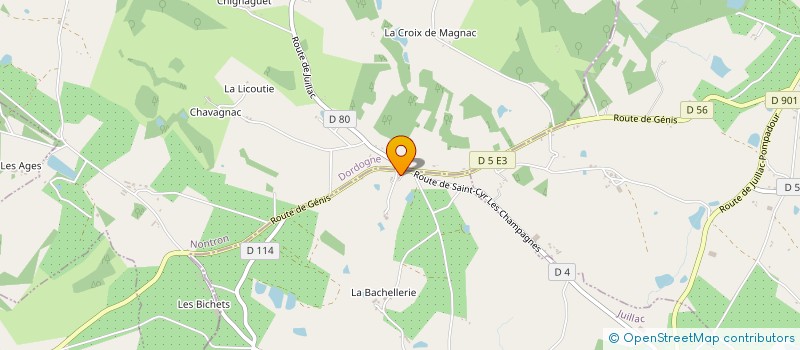 localisation de l'entreprise MONSIEUR MICHEL FARGETAS  JUILLAC