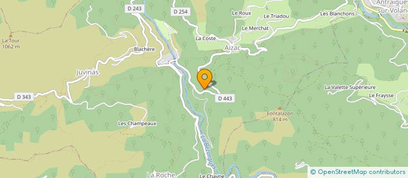 localisation de l'entreprise MONSIEUR MICHEL FARGIER  AIZAC