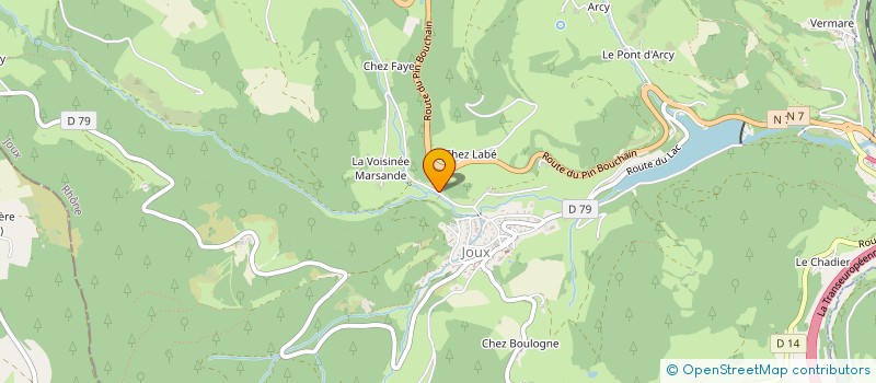 localisation de l'entreprise MONSIEUR MICHEL FARINE à JOUX