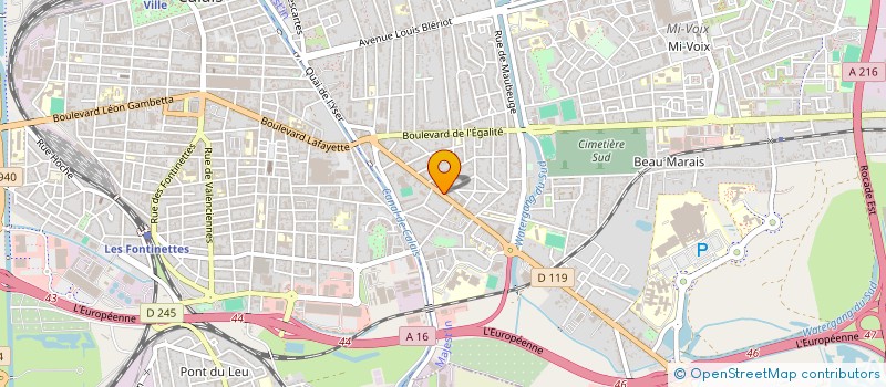 localisation de l'entreprise MONSIEUR MICHEL FASQUEL  CALAIS