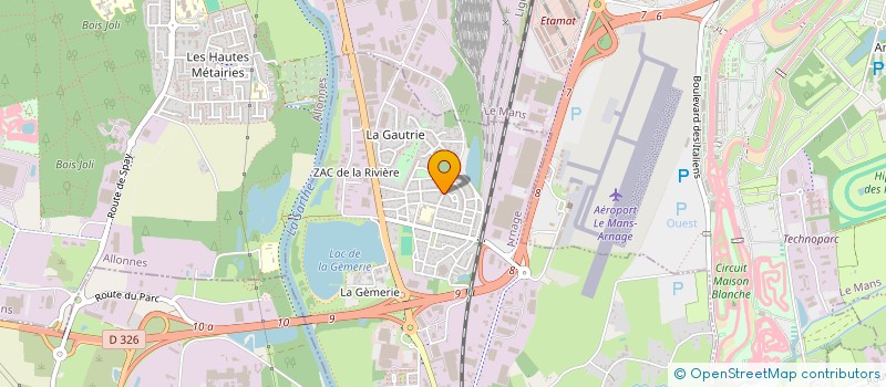 localisation de l'entreprise MONSIEUR MICHEL FAU  ARNAGE