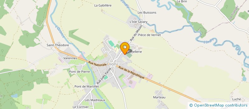 localisation de l'entreprise MONSIEUR MICHEL FAUCON à CLION