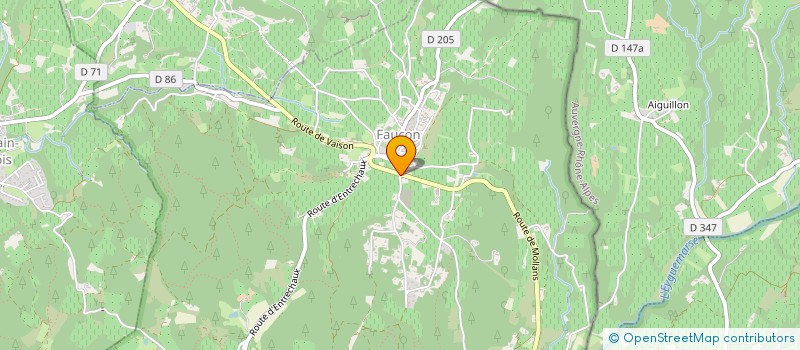 localisation de l'entreprise MONSIEUR MICHEL FAUQUE  FAUCON