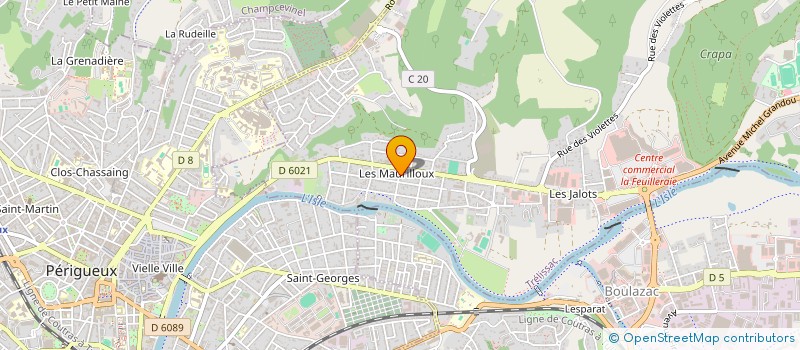 localisation de l'entreprise MONSIEUR MICHEL FAURE  TRELISSAC