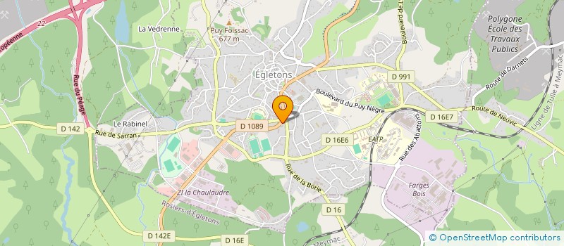 localisation de l'entreprise MONSIEUR MICHEL FAURIE  EGLETONS