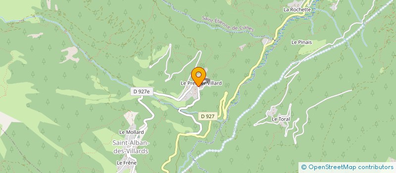 localisation de l'entreprise MONSIEUR MICHEL FAVARIO  SAINT-ALBAN-DES-VILLARDS