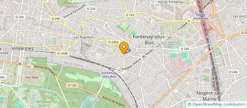localisation de l'entreprise MONSIEUR MICHEL FELIX CHARLES ROUSSELOT-PAILLEY à FONTENAY SOUS BOIS