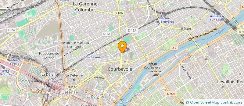 localisation de l'entreprise MONSIEUR MICHEL FENDER  COURBEVOIE