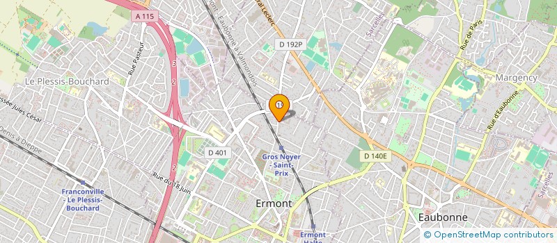 localisation de l'entreprise MONSIEUR MICHEL FERON à ERMONT