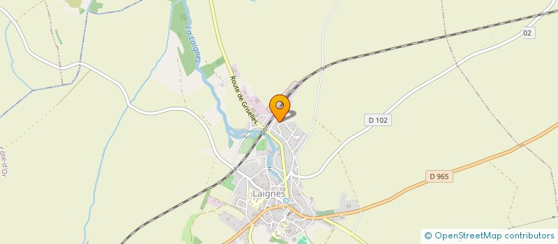 localisation de l'entreprise MONSIEUR MICHEL FERRARI  LAIGNES