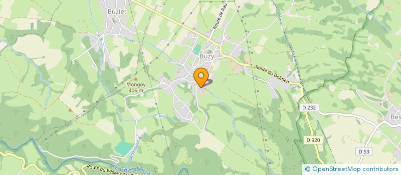 localisation de l'entreprise MONSIEUR MICHEL FERRENNET-BERGERET  BUZY