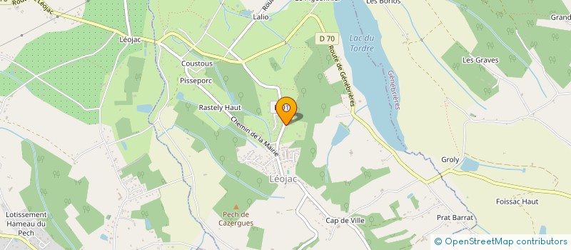 localisation de l'entreprise MONSIEUR MICHEL FERRIE  LEOJAC