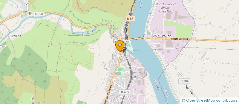 localisation de l'entreprise MONSIEUR MICHEL FERROUSSIER  LE POUZIN