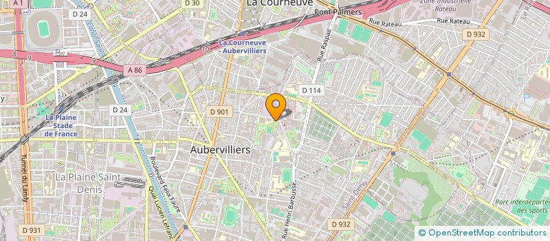 localisation de l'entreprise MONSIEUR MICHEL FEVRE à AUBERVILLIERS