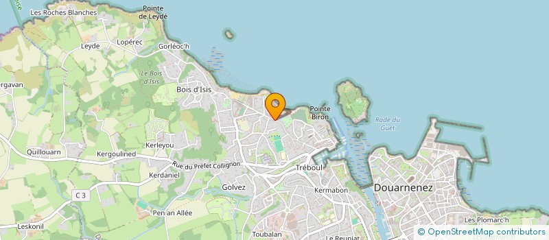 localisation de l'entreprise MONSIEUR MICHEL FIACRE  DOUARNENEZ