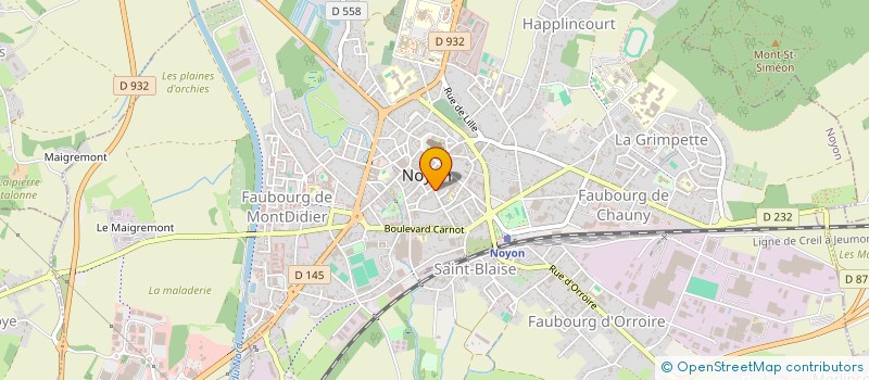 localisation de l'entreprise MONSIEUR MICHEL FIARD à NOYON