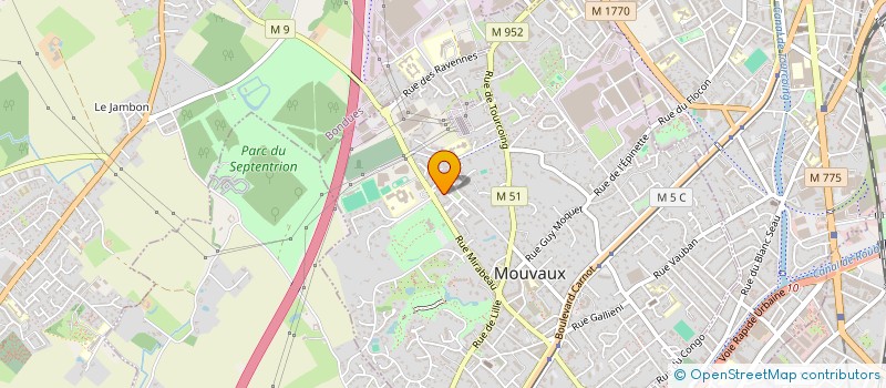 localisation de l'entreprise MONSIEUR MICHEL FIGURA  MOUVAUX