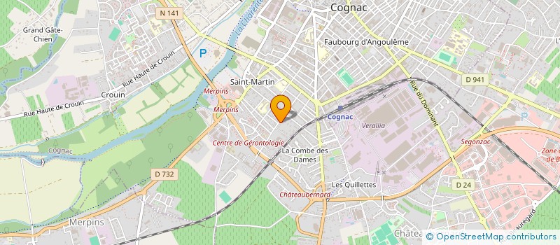 localisation de l'entreprise MONSIEUR MICHEL FILIDORI  COGNAC
