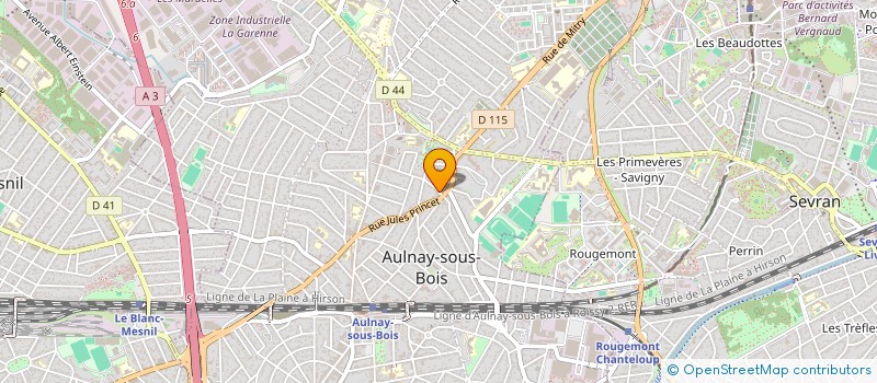 localisation de l'entreprise MONSIEUR MICHEL FINISI MASAMBA à AULNAY-SOUS-BOIS