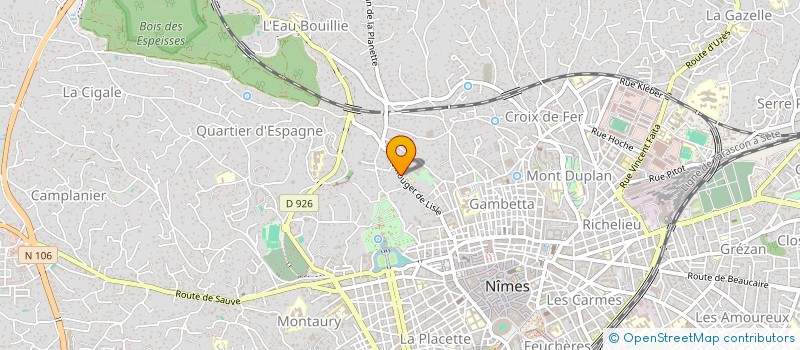 localisation de l'entreprise MONSIEUR MICHEL FLAISLER  NIMES