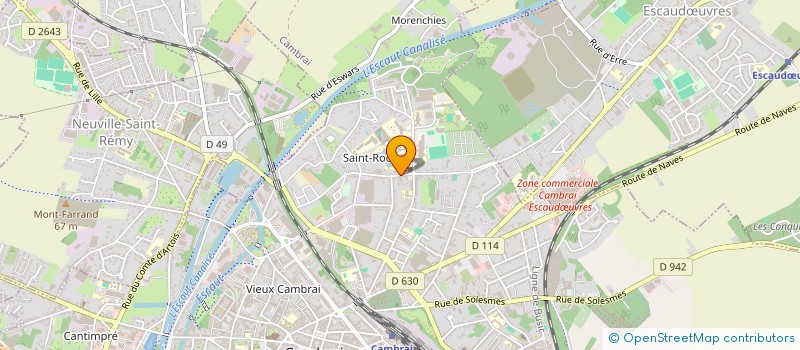 localisation de l'entreprise MONSIEUR MICHEL FLAMME à CAMBRAI