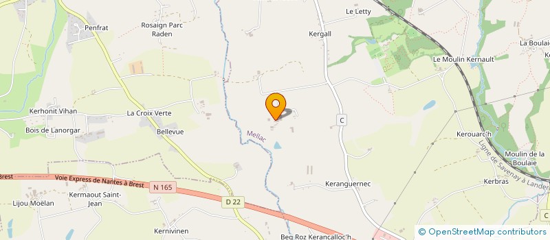 localisation de l'entreprise MONSIEUR MICHEL FLATRES à MELLAC