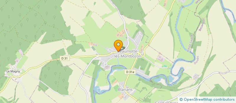 localisation de l'entreprise MONSIEUR MICHEL FLAUTAT  BEAUMOTTE-AUBERTANS