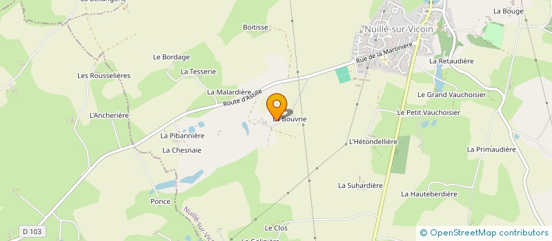 localisation de l'entreprise MONSIEUR MICHEL FLECHAIS  NUILLE SUR VICOIN