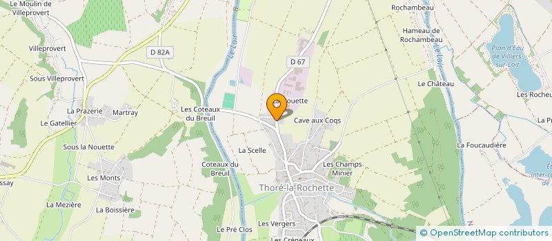 localisation de l'entreprise MONSIEUR MICHEL FLEURY  THORE-LA-ROCHETTE