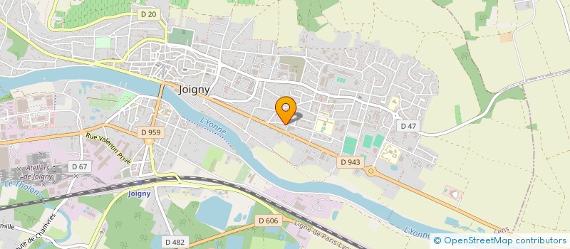 localisation de l'entreprise MONSIEUR MICHEL FLEURY à JOIGNY