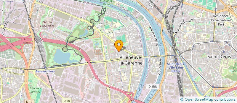 localisation de l'entreprise MONSIEUR MICHEL FLOCH  VILLENEUVE-LA-GARENNE