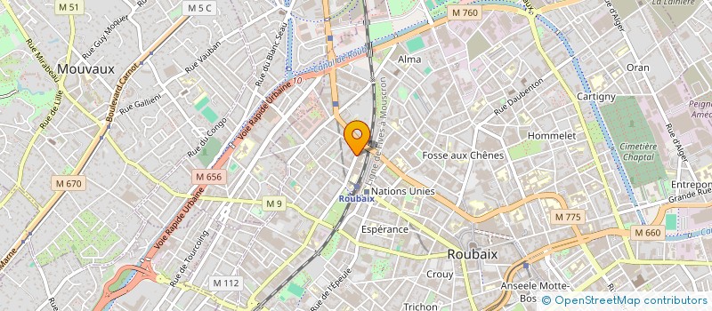 localisation de l'entreprise MONSIEUR MICHEL FLORQUIN  ROUBAIX