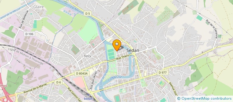 localisation de l'entreprise MONSIEUR MICHEL FONTAINE  SEDAN