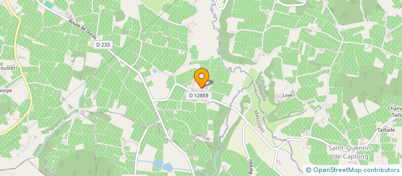 localisation de l'entreprise MONSIEUR MICHEL FONTANA  GENSAC