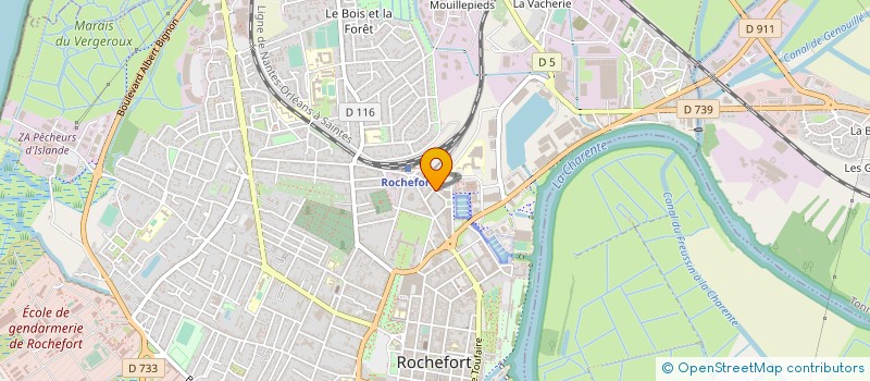 localisation de l'entreprise MONSIEUR MICHEL FORESTIER  ROCHEFORT