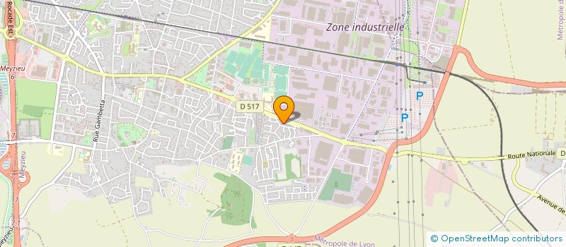 localisation de l'entreprise MONSIEUR MICHEL FORISSIER  MEYZIEU