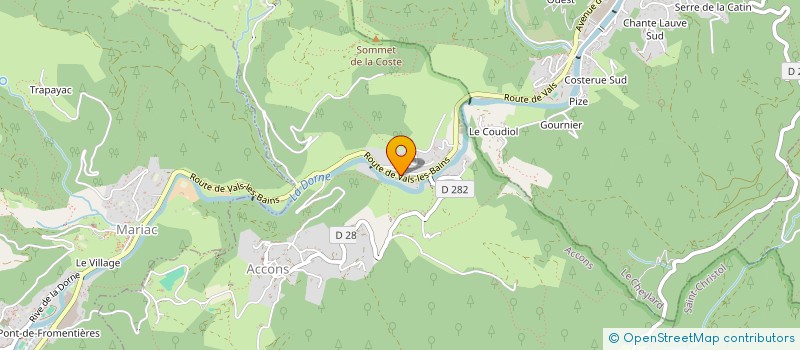 localisation de l'entreprise MONSIEUR MICHEL FOROT  ACCONS