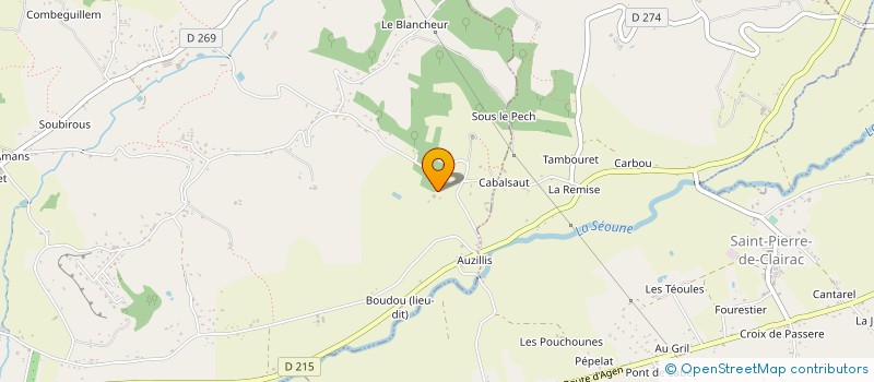 localisation de l'entreprise MONSIEUR MICHEL FORT  CASTELCULIER