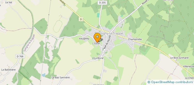 localisation de l'entreprise MONSIEUR MICHEL FORTIN à SOLIGNY-LA-TRAPPE