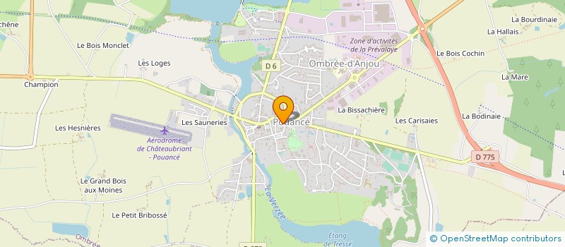 localisation de l'entreprise MONSIEUR MICHEL FORVEILLE  OMBREE D'ANJOU