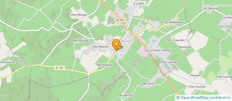 localisation de l'entreprise MONSIEUR MICHEL FOUGERE  BURIE