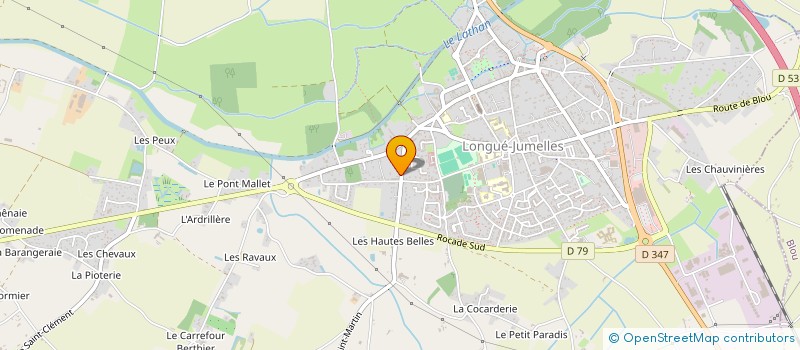 localisation de l'entreprise MONSIEUR MICHEL FOUILLET  LONGUE-JUMELLES