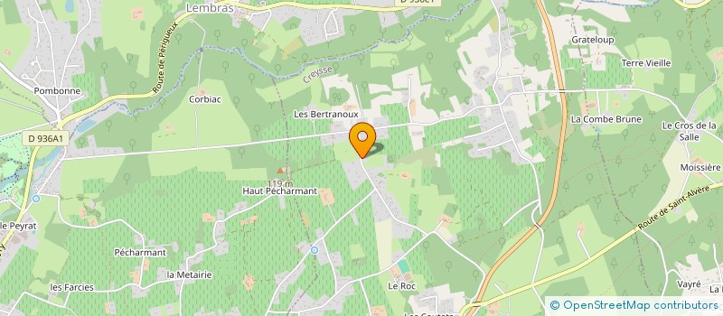 localisation de l'entreprise MONSIEUR MICHEL FOURCADE  CREYSSE