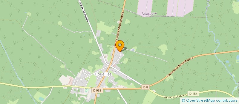 localisation de l'entreprise MONSIEUR MICHEL FOURCADE à HOUEILLES