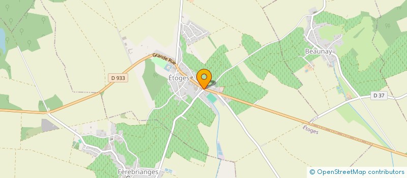 localisation de l'entreprise MONSIEUR MICHEL FOUREUR  ETOGES