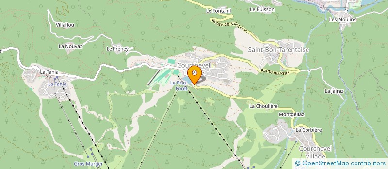 localisation de l'entreprise MONSIEUR MICHEL FOURMOND à COURCHEVEL