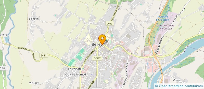 localisation de l'entreprise MONSIEUR MICHEL FOURNIER  BELLEY