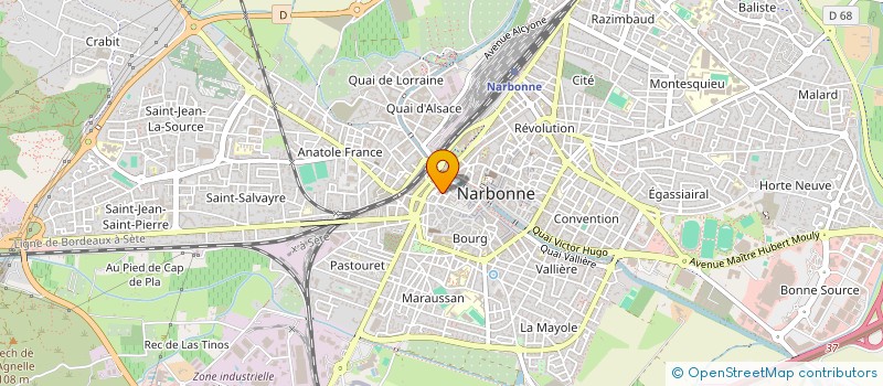 localisation de l'entreprise MONSIEUR MICHEL FOURNIER à NARBONNE