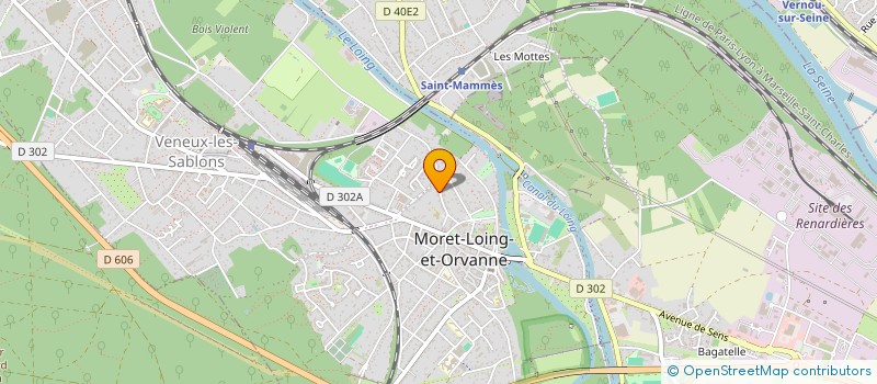 localisation de l'entreprise MONSIEUR MICHEL FOURRIER  MORET-LOING-ET-ORVANNE