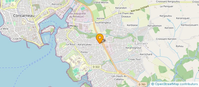 localisation de l'entreprise MONSIEUR MICHEL FRABOLOT  CONCARNEAU